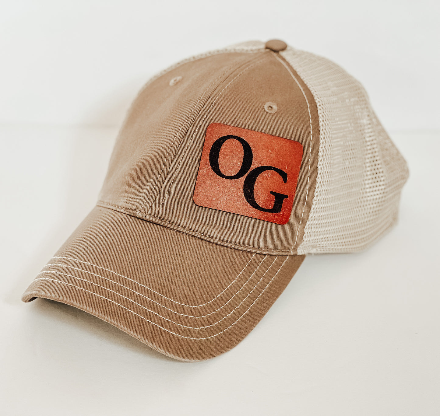 Custom Unstructured Leather Patch Hat