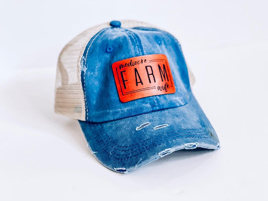 Mediocre Farm Wife Ponytail Hat